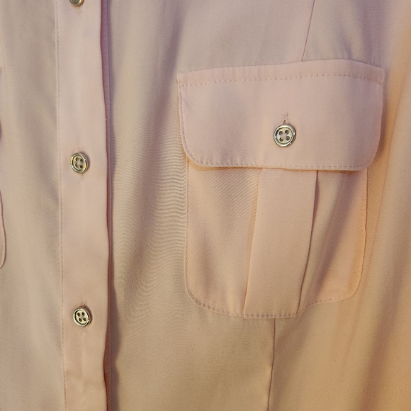 EUC WHBM long sleeve blouse light pink Size 6 💕 - Picture 6 of 13